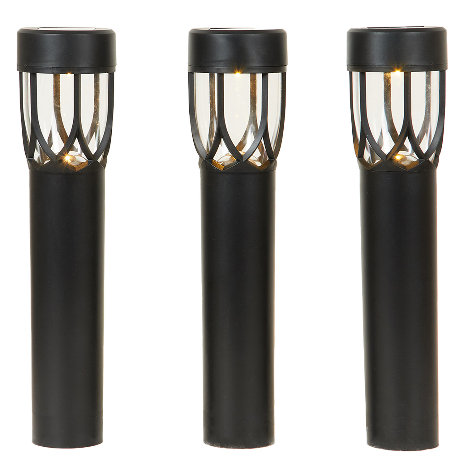 Pack of 4 Solar Kylen Stake Lights - Black Image 2