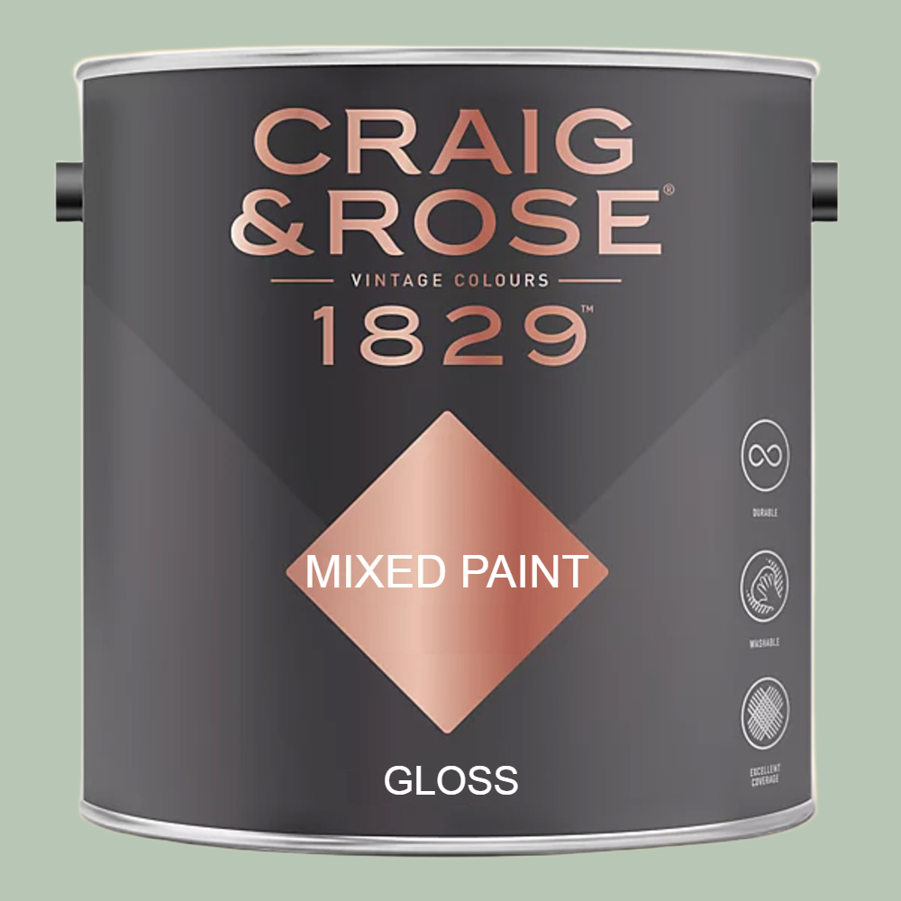 Craig & Rose 1829 Vintage Walls Wood and Metal Sung Blue Gloss Mixed Paint 2.5L Image 2
