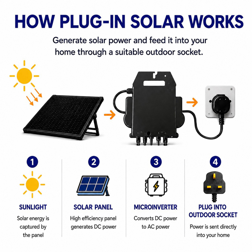 UKSOL Plug-In Solar Pro Duo 2 Panel Hybrid Mount Kit 890W Image 8