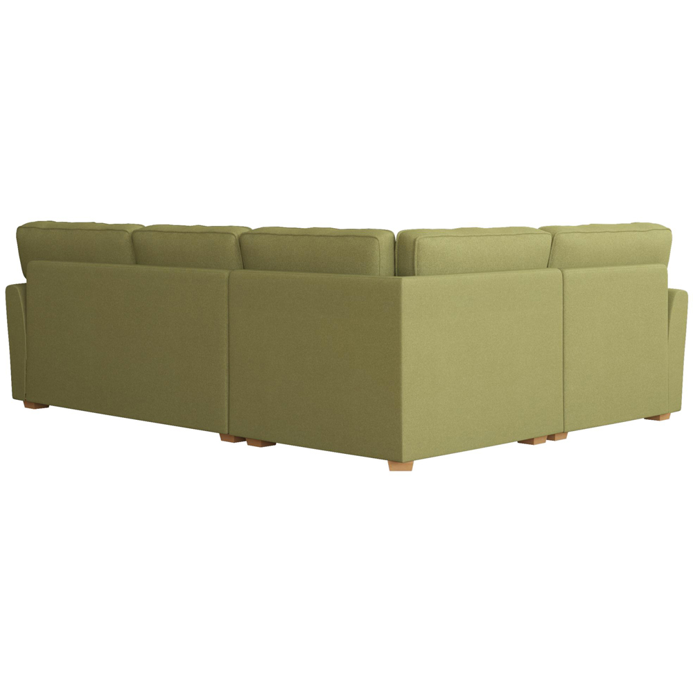 Wendleberry 3 Seater Venice Olive Fixed Back Left Hand Corner Sofa Image 4