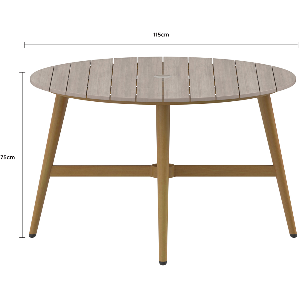 Charles Bentley Almada 4 Seater Rope Weave Garden Dining Set Image 9