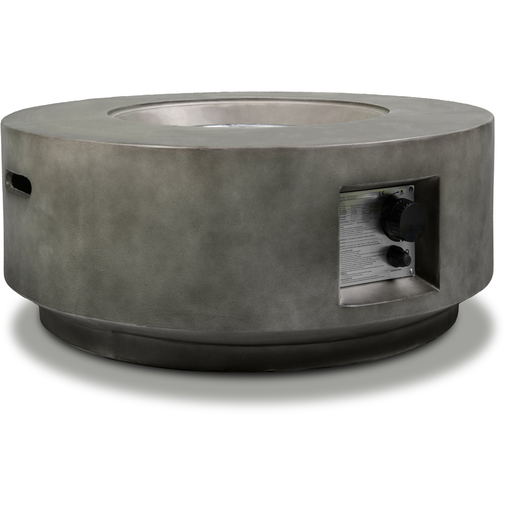 Centurion Fusion Dark Grey Lavish Patio Gas Fire Pit with Stone Finish Image 4
