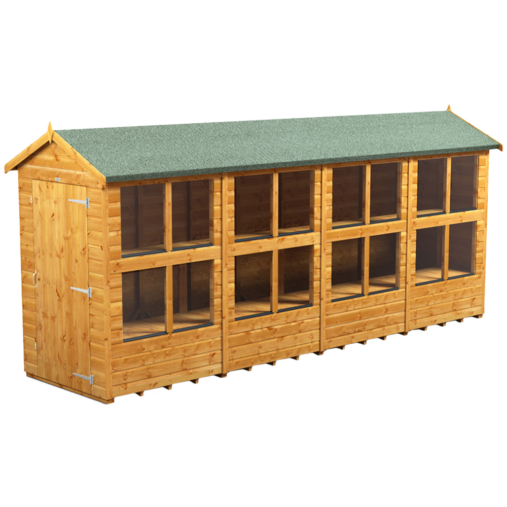 Power Sheds 16 x 4ft Apex Potting Shed Image 1