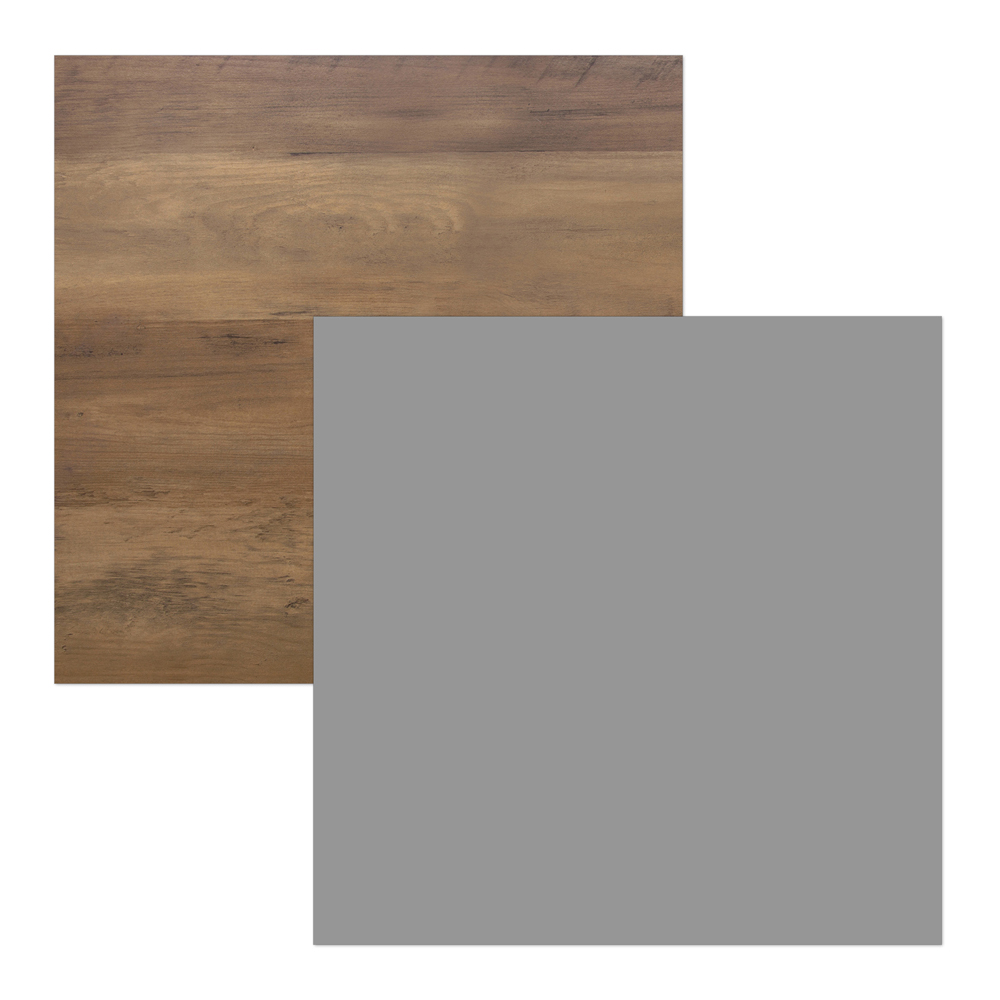 AVF Whitesands Satin Grey and Wood Side Table Image 4