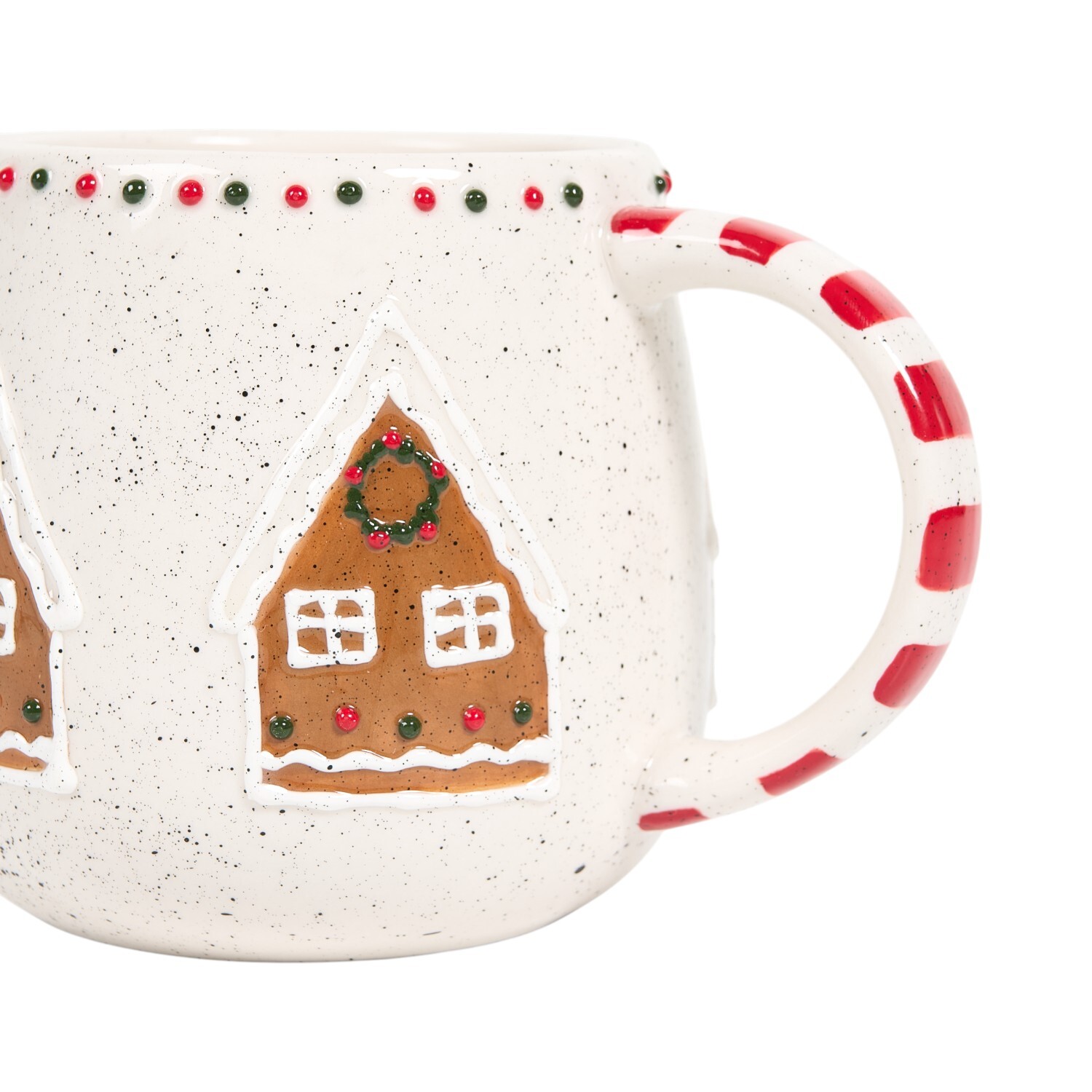 Festive Stone Gingerbread Mug Neutral Image 4