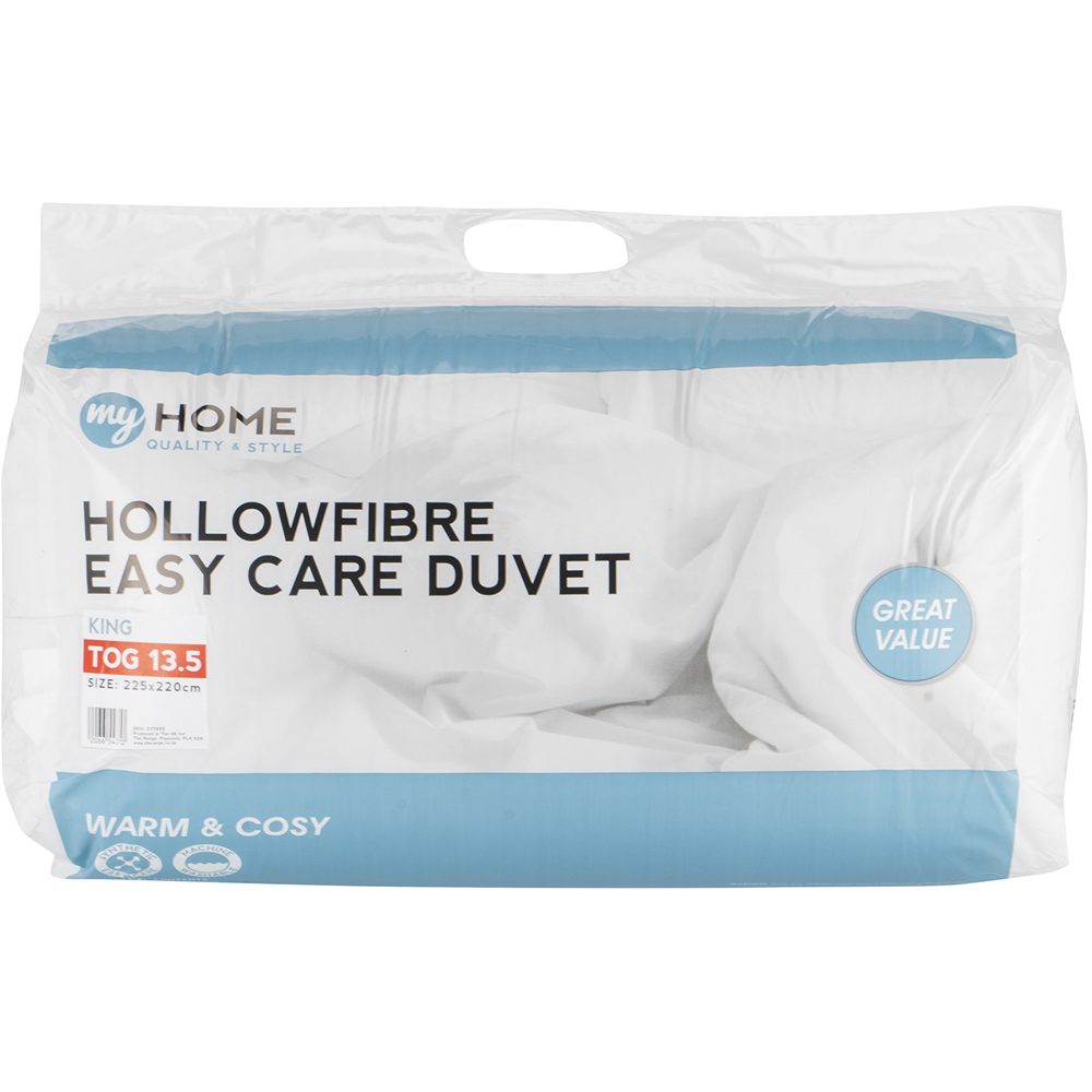 My Home King Size White Duvet 13.5 Tog Image 1