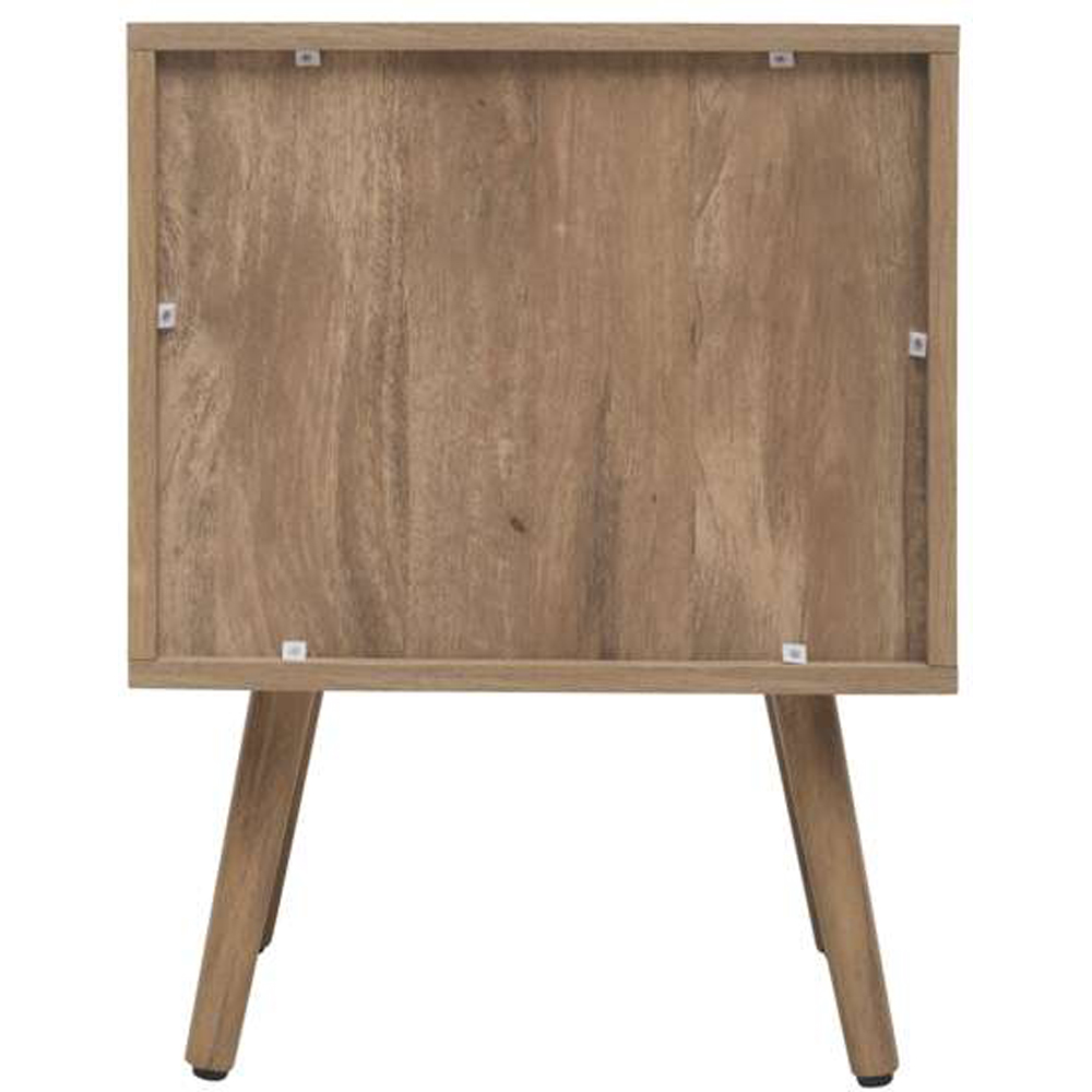 Birlea Noah 2 Door Rattan Effect Bedside Table Image 5