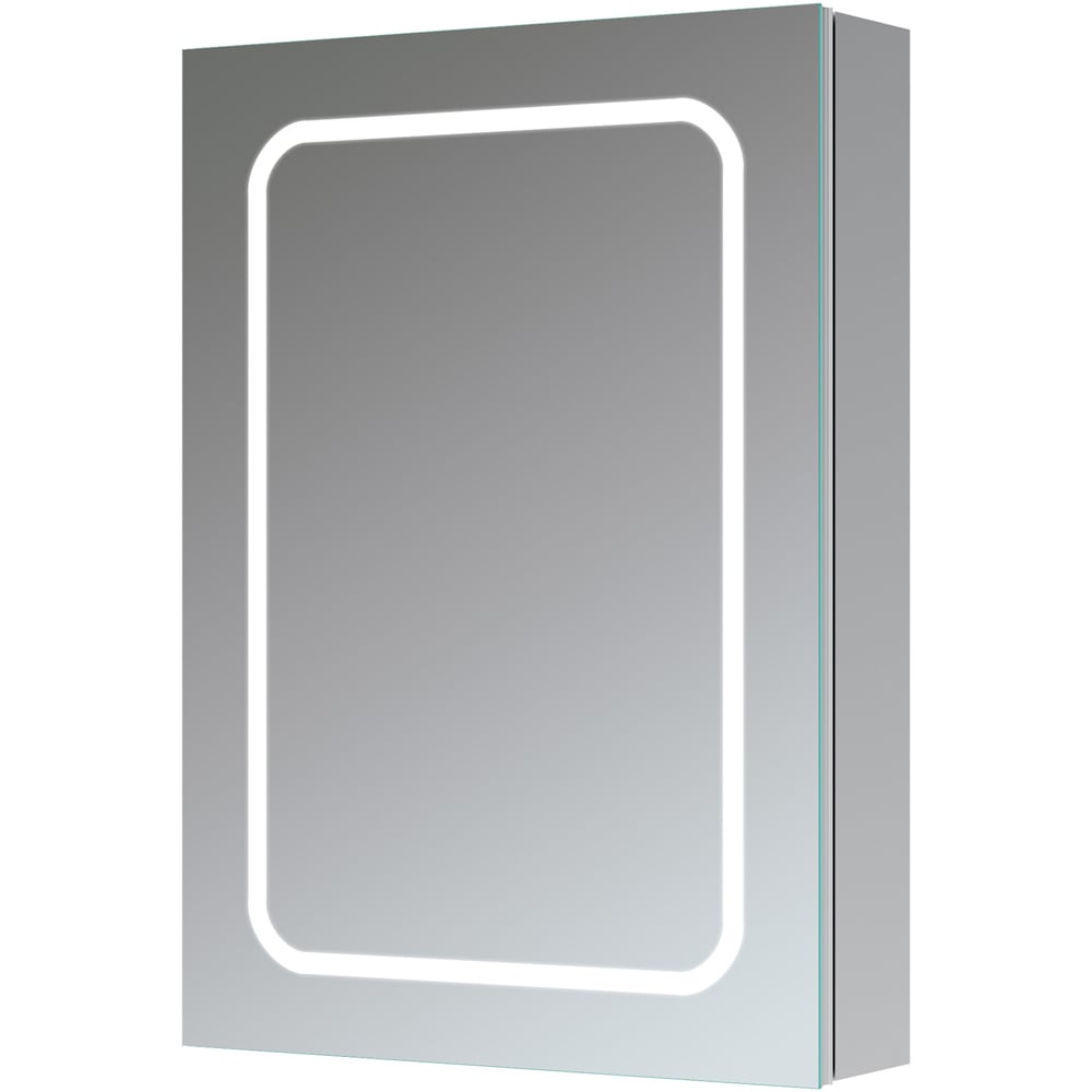 Bathstore Pearl Single Door LED Mirror Bathroom Cabinet Image 2