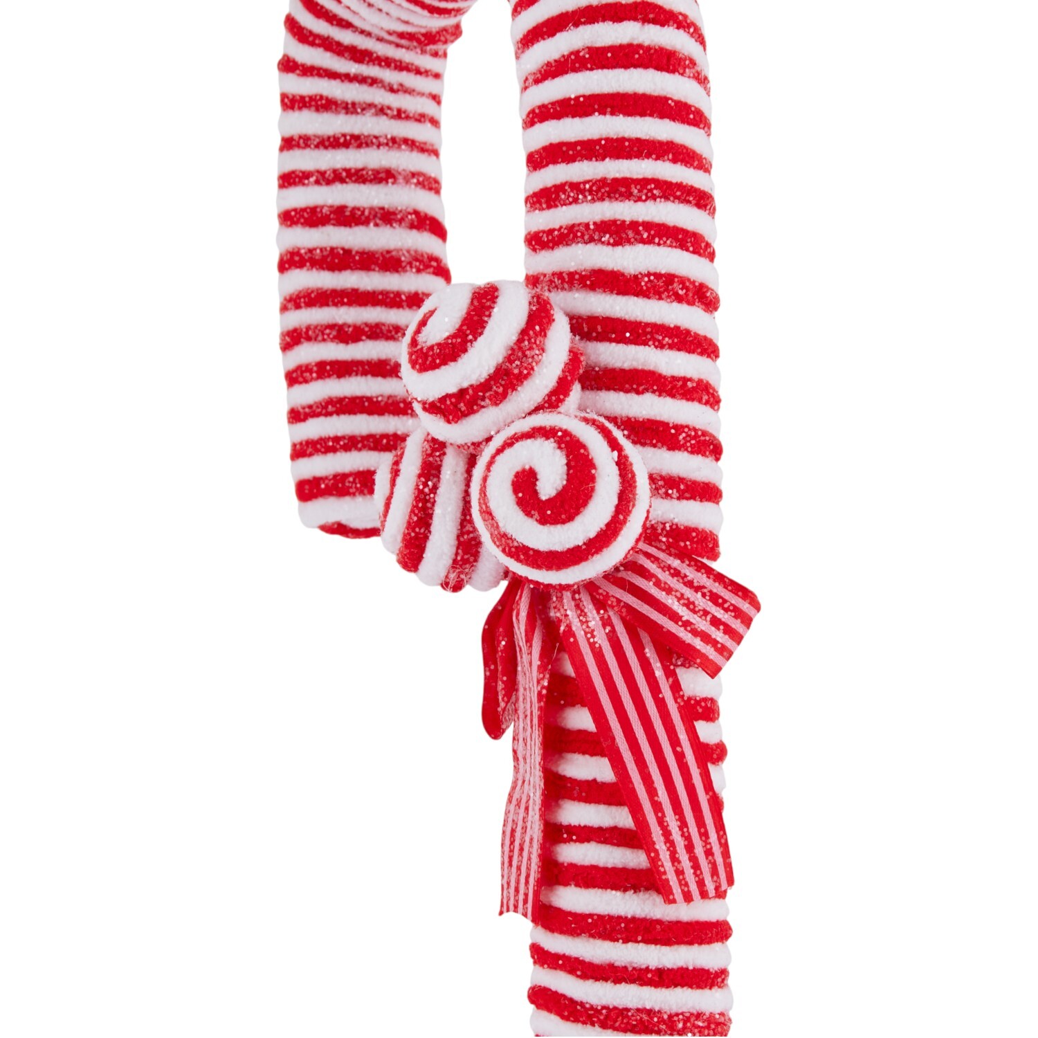 Glitter Candy Cane Wall Decoration Red Image 3