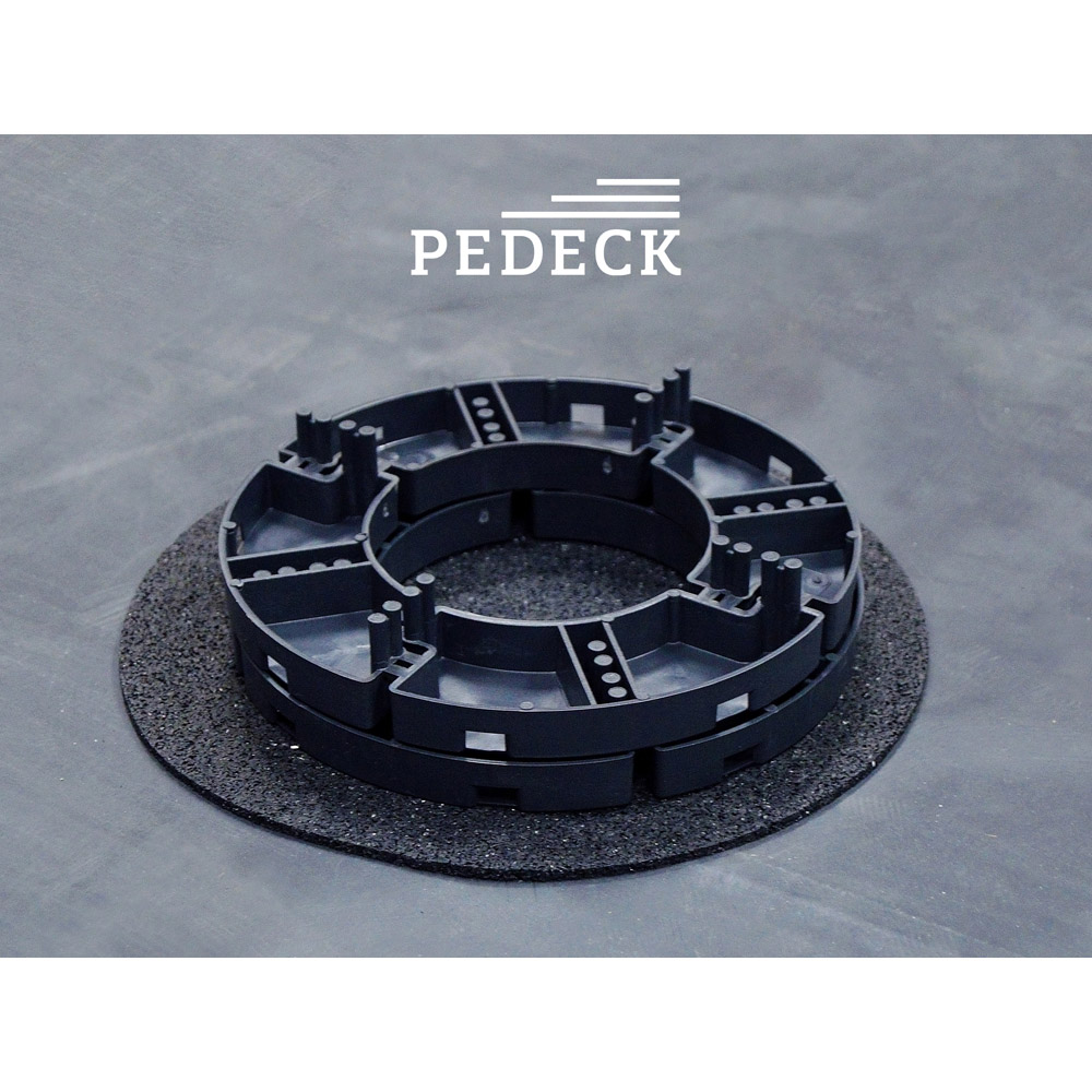 PEDECK FH-14 Fixed Height Stackable Paver Pedestal 14mm 30 Pack Image 2
