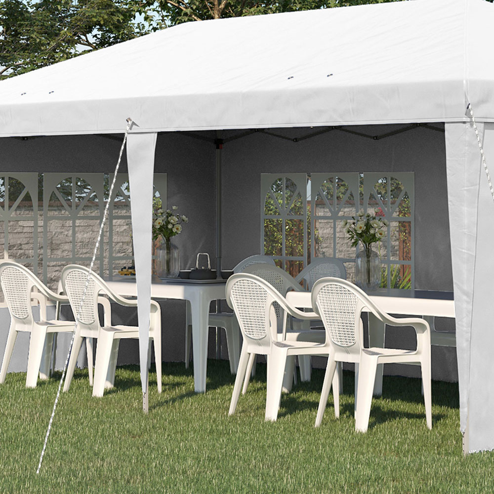 3x6m Heavy Duty Gazebo White Image 4