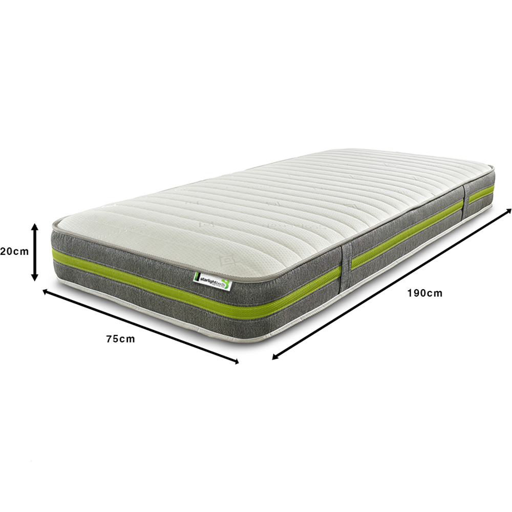 Starlight Beds Deep Small Single Eco Memory Foam and Open Coil Spring Mattress Image 6