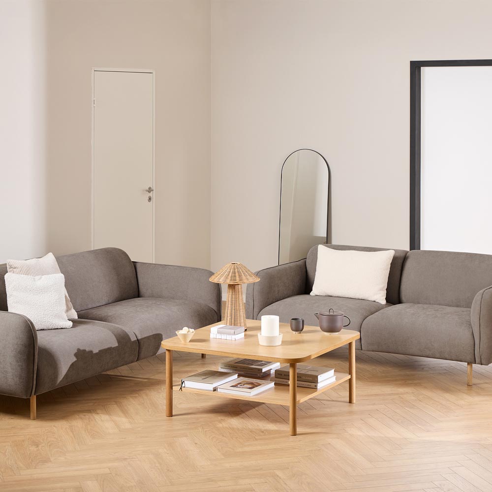 Florence Westham 2 Seater Dusty Brown Fabric Sofa Image 8