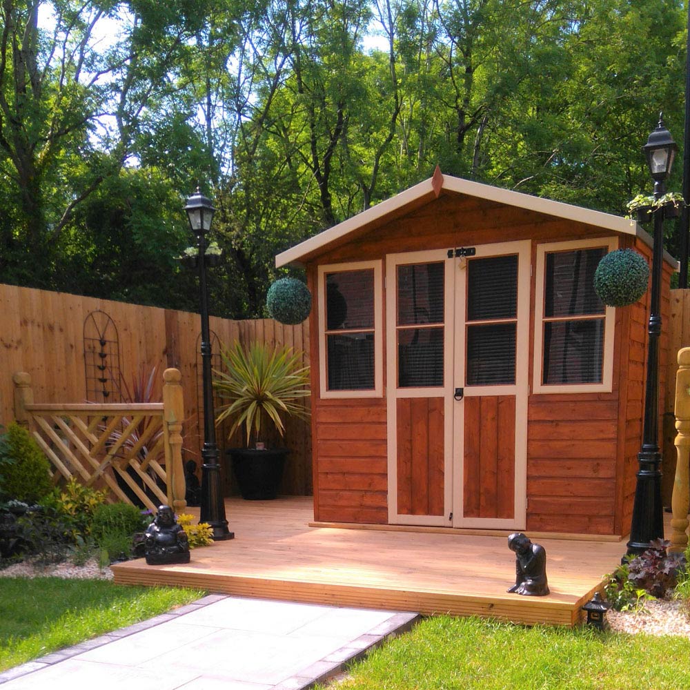 Shire Haddon 7 x 5ft Double Door Traditional Summerhouse Image 4