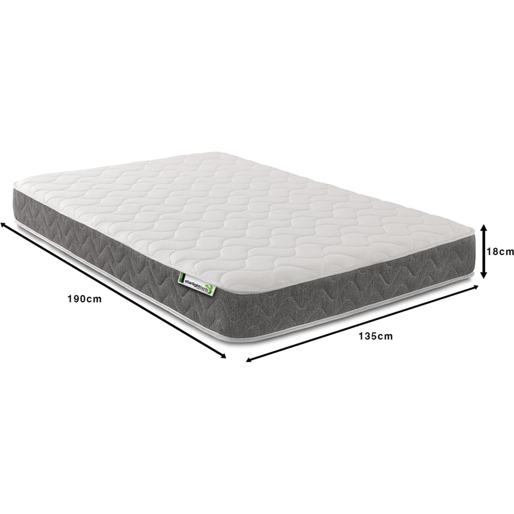 Starlight Beds Double Grey Hybrid Deep Memory Foam and Spring Mattress Image 6