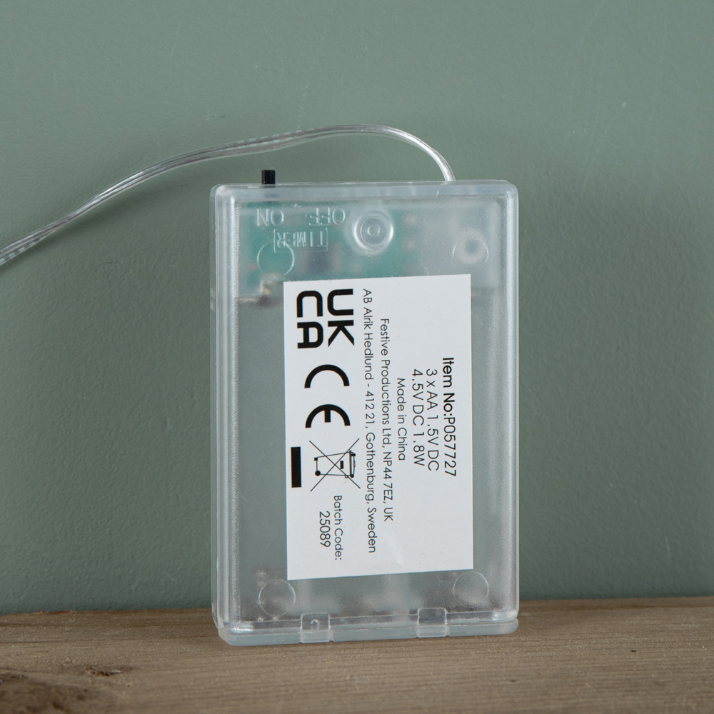 Samuel Alexander Blue Multi-Function LED Silver Star Christmas Tree Topper 28cm Image 7