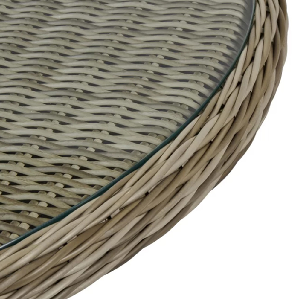 Royalcraft Wentworth Rattan 4 Seater Round Carver Dining Set Image 8