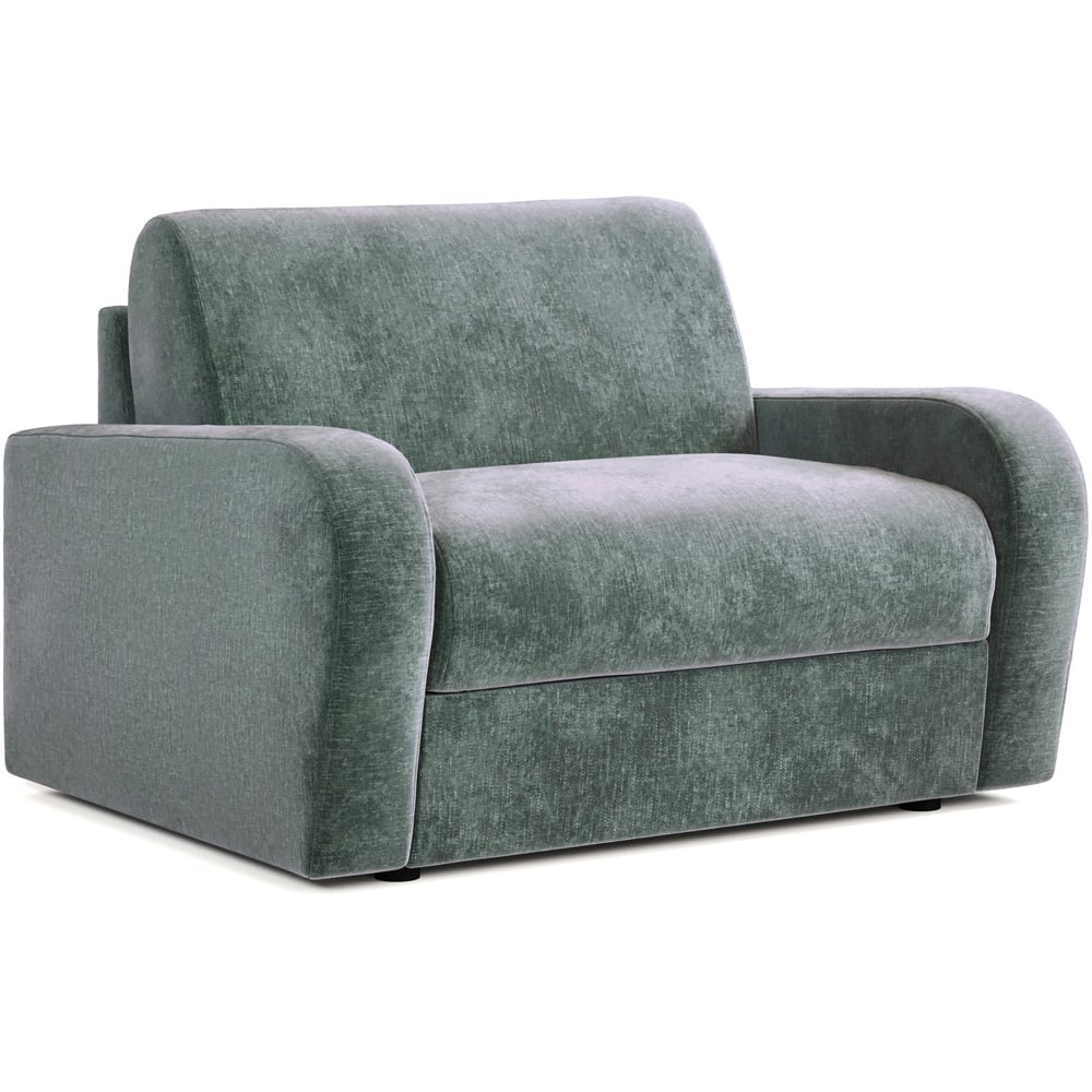 Jay-Be Deco Cosy Chenille Aqua Snuggler Sofa Bed with e-Sprung Mattress Image 2