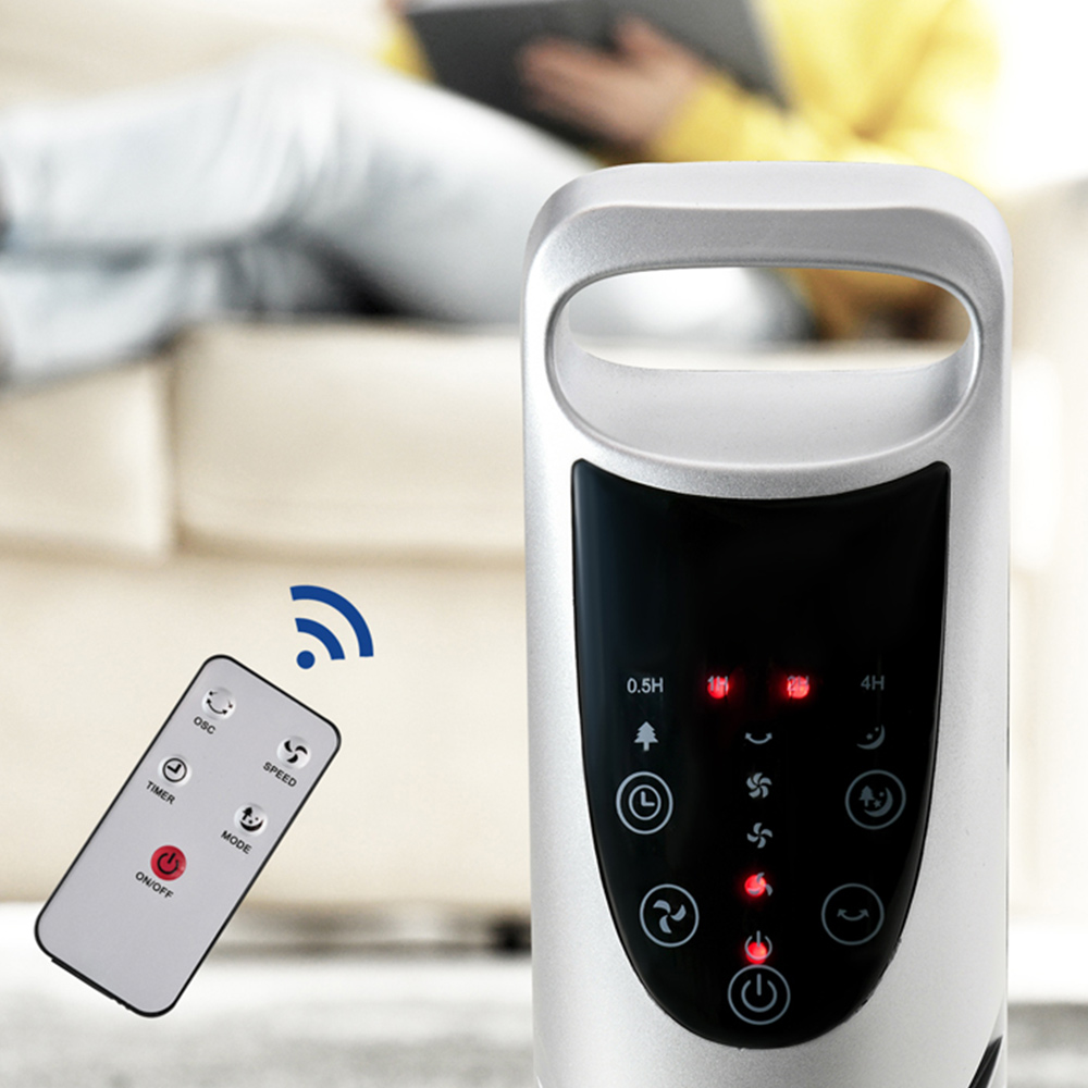 HOMCOM Silver Tower Fan 36 inch Image 5