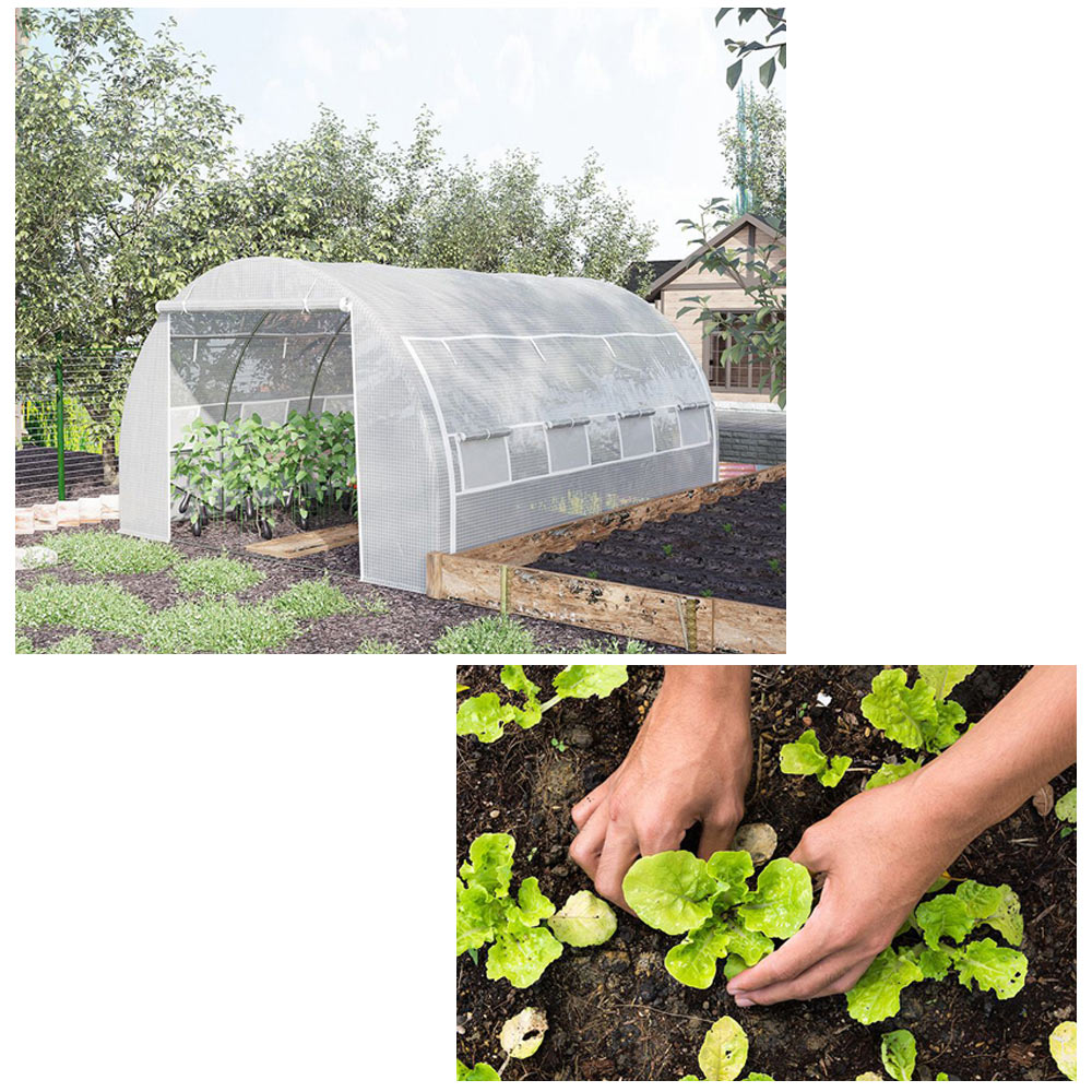 Outsunny 4x3x2m Polytunnel Greenhouse Image 8