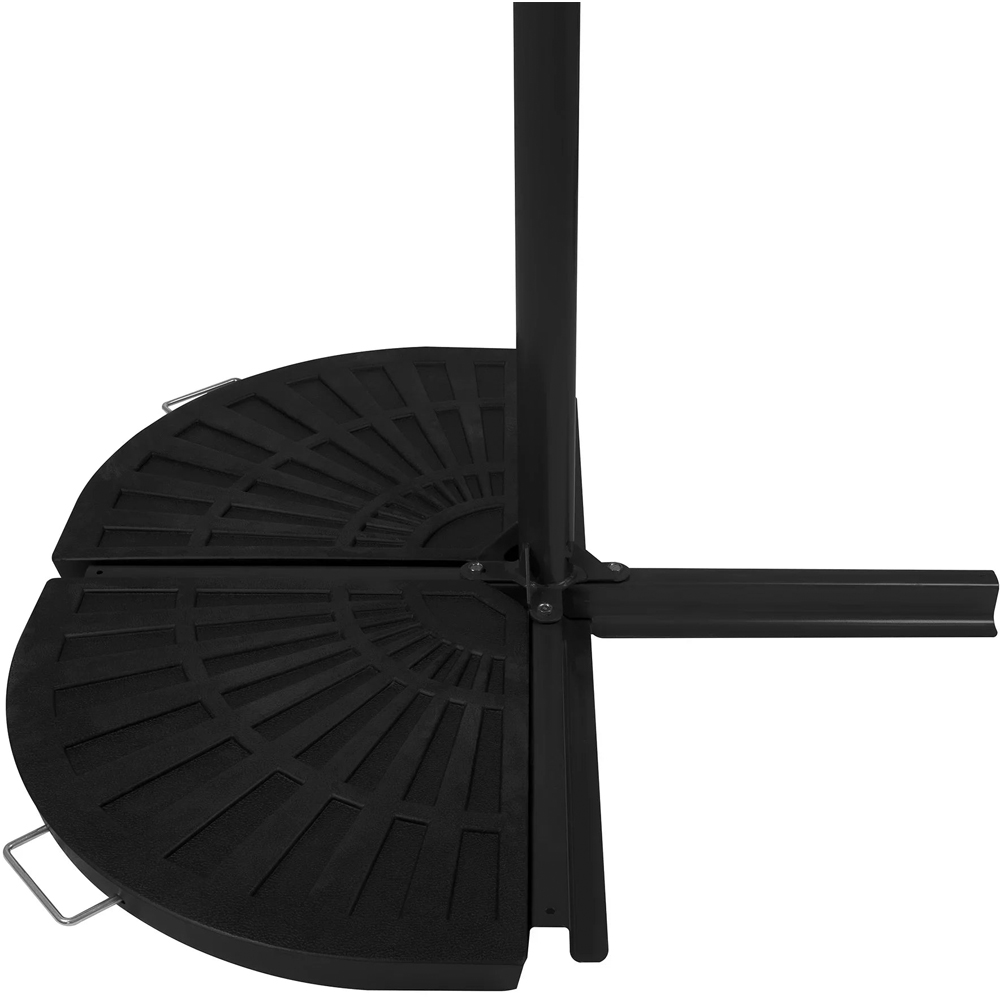 MonsterShop 2 Piece Fan Shaped Cantilever Parasol Base Image 2