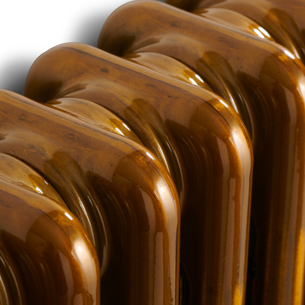 Terma Colorado Wi-Fi Brass Lacquer 3 Column Deep Electric Radiator 1500W 600 x 1194mm Image 6