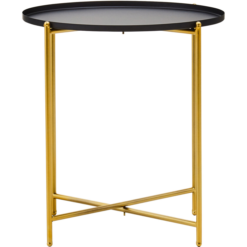 Premier Housewares Black Top Side Table Image 3