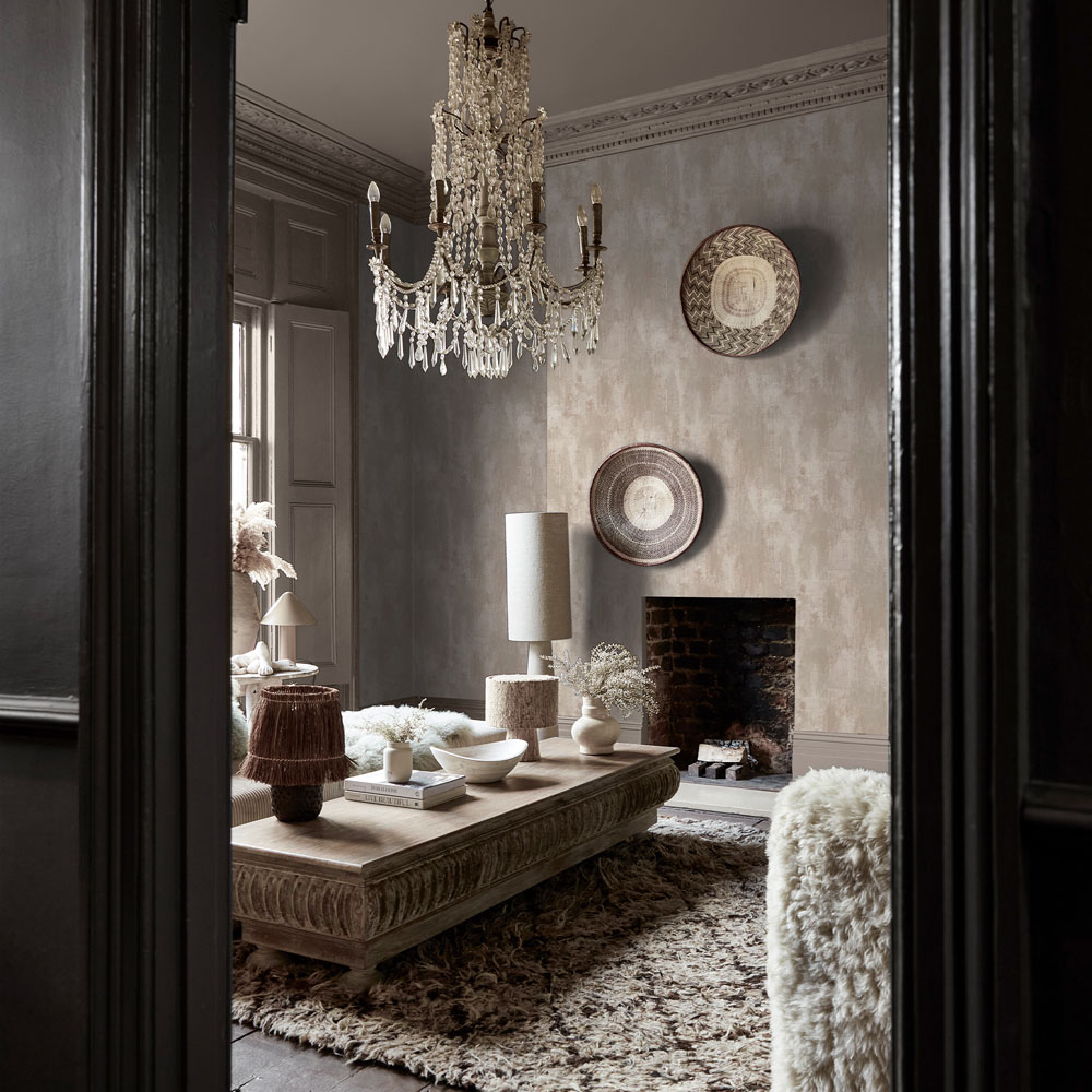 Abigail Ahern Oxidised Opulence Limestone Wallpaper Image 4