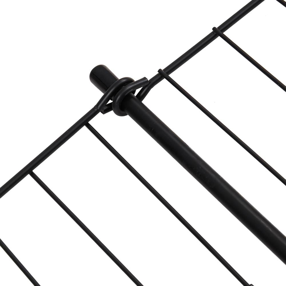 Living and Home 5 Piece Metal Garden Fence Set 83 x 64cm Image 7