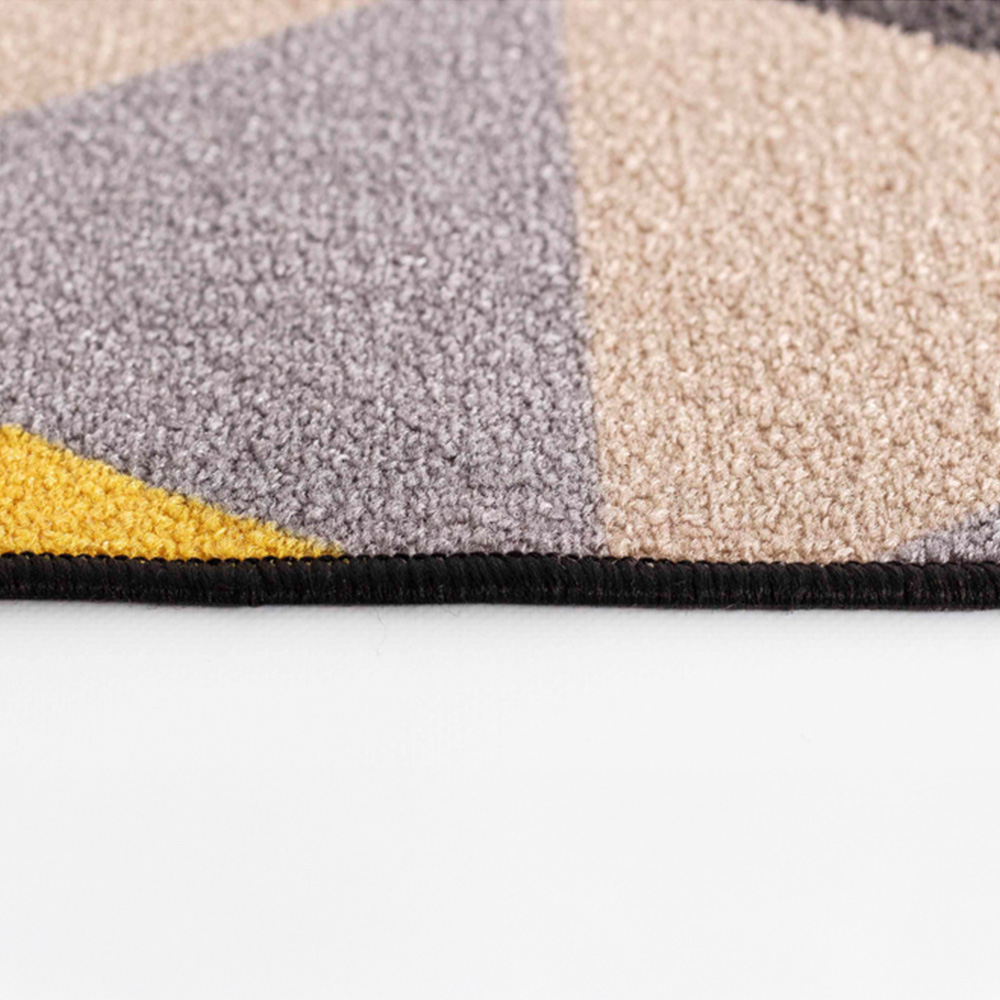 Desire Rugs Havana Dark Gold Geometric Anti Slip Door Mat 90 x 57cm Image 3