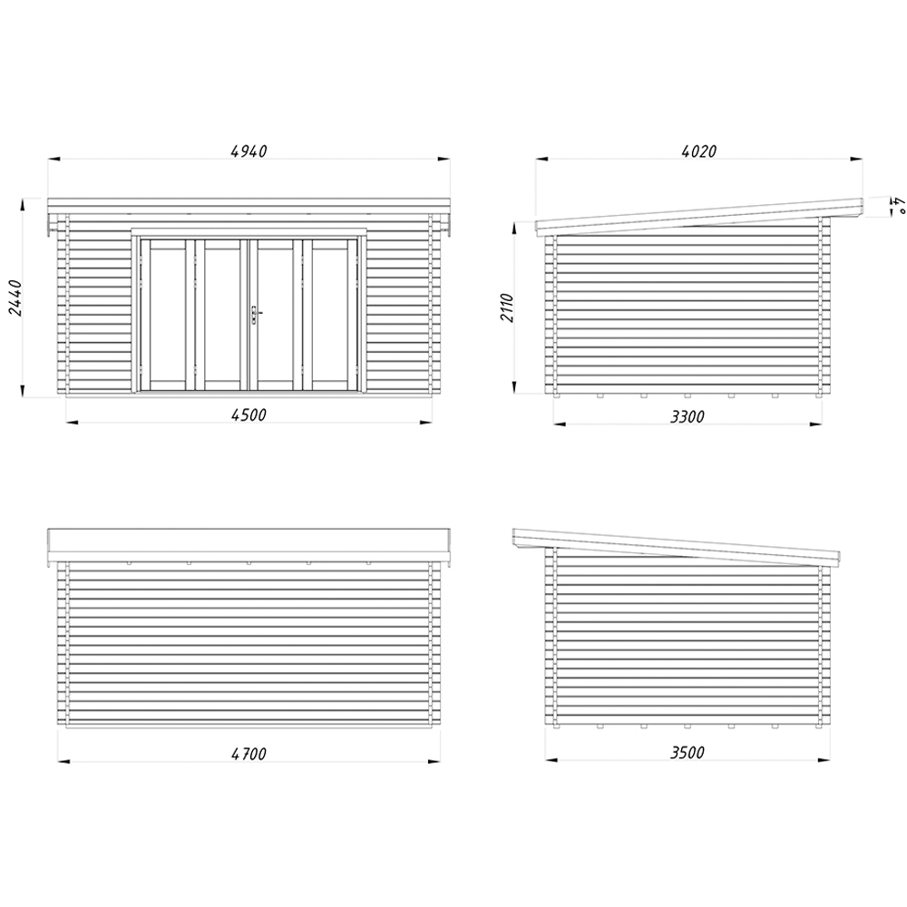 Palmako Lea 1 10.8 x 14.7ft Apex Summerhouse Image 9