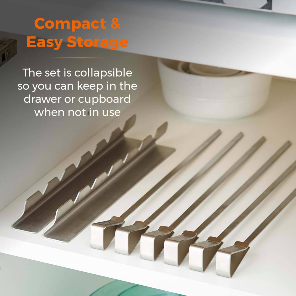 Tower 6 Piece Skewer Set with Stand Image 6