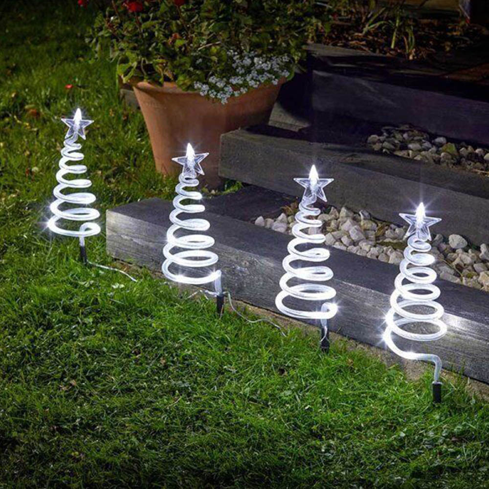 Marco Paul Cool White LED Tree Spiral Stakes 4 Pack Image 1