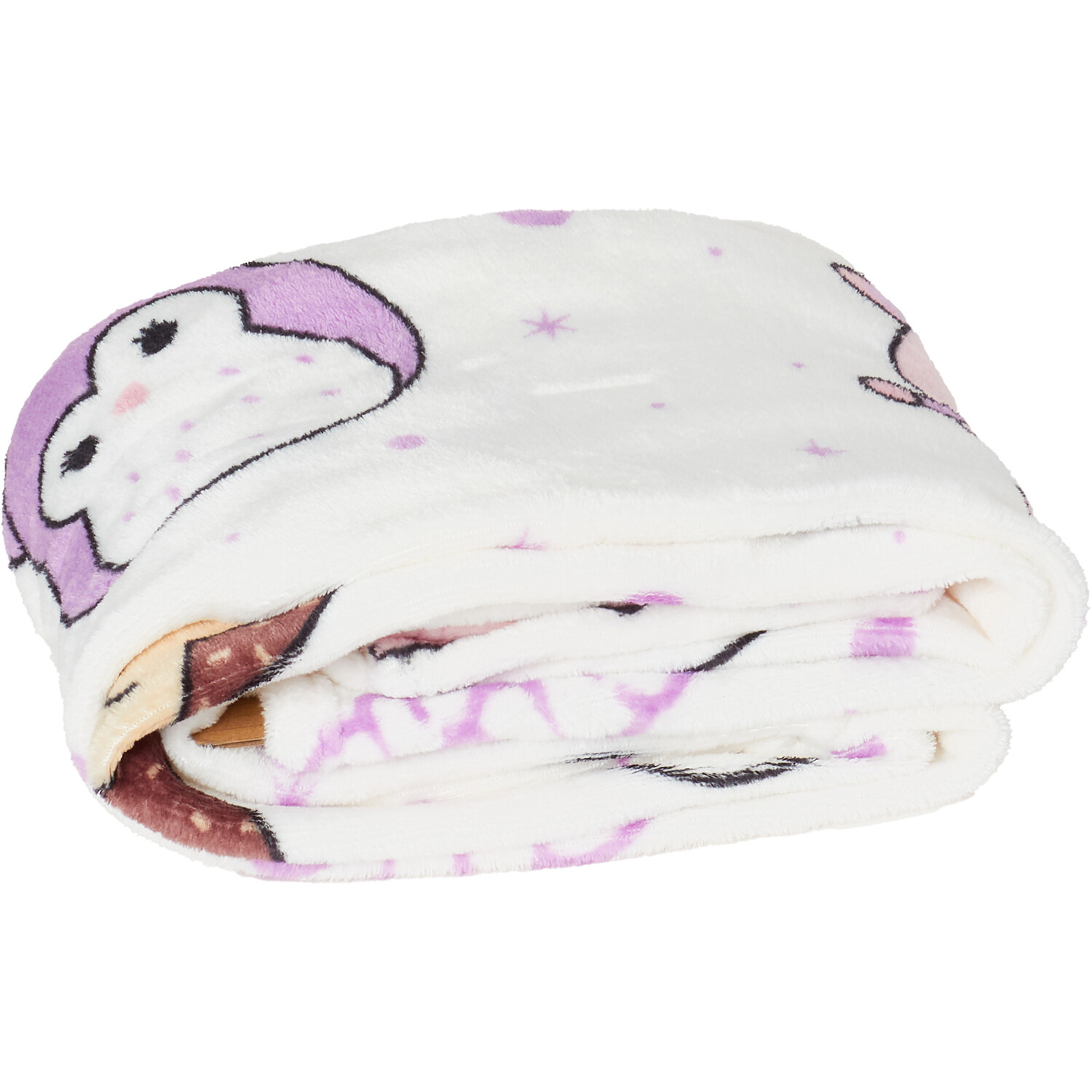 Squishmallows Brights White Fleece Kids Throw 150 x 100cm Image 4