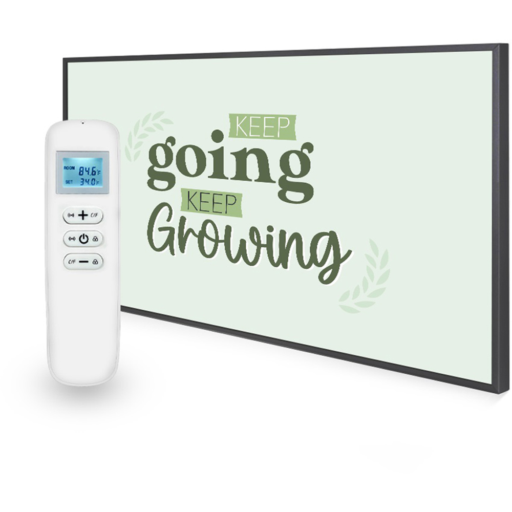 Mirrorstone Nexus Keep Goin Keep Growing Quote Wi-Fi Infrared Heating Panel 580W 595 x 995mm Image 3