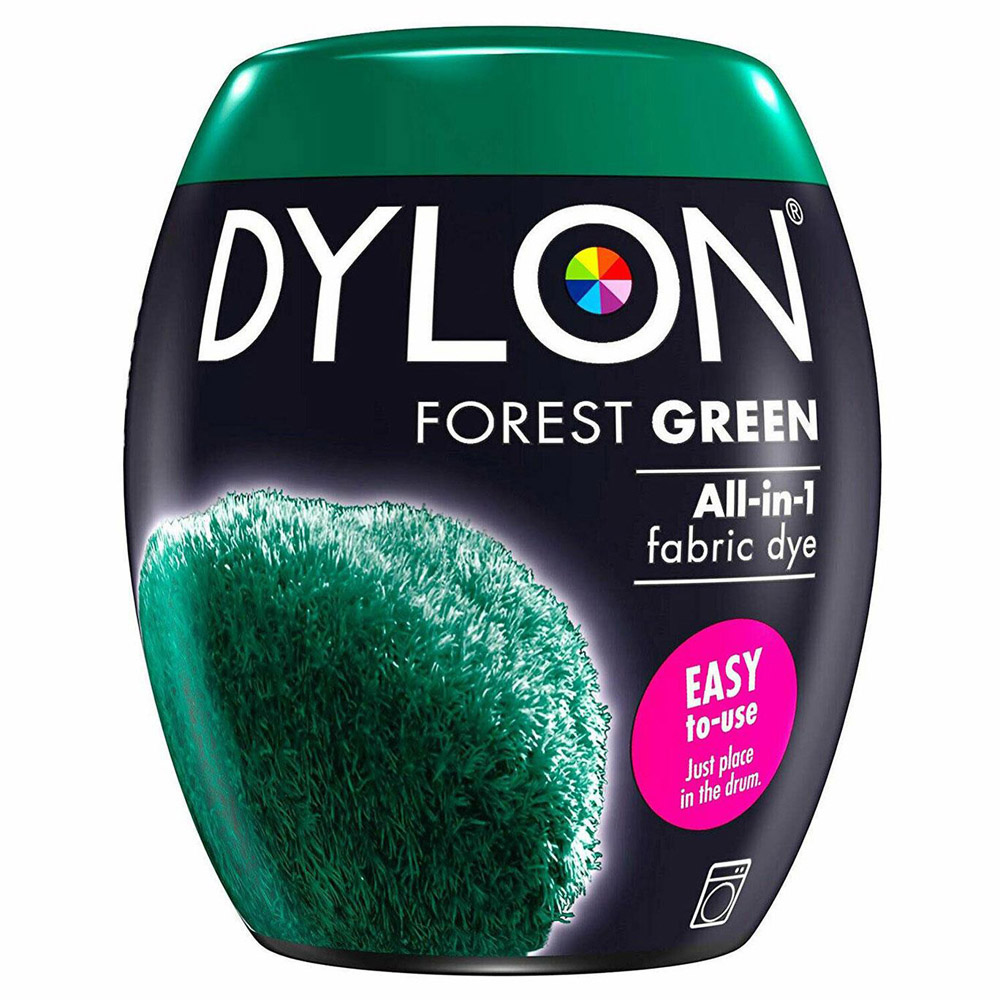 Dylon Forest Green Washing Machine Fabric Dye Pod 350g 3 Pack Image 3
