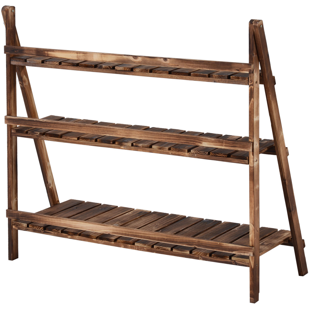 Outsunny Flower Stand Wood Image 3