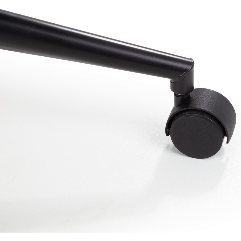 Julian Bowen Kahlo Grey and Black Velvet Swivel Office Chair Image 7