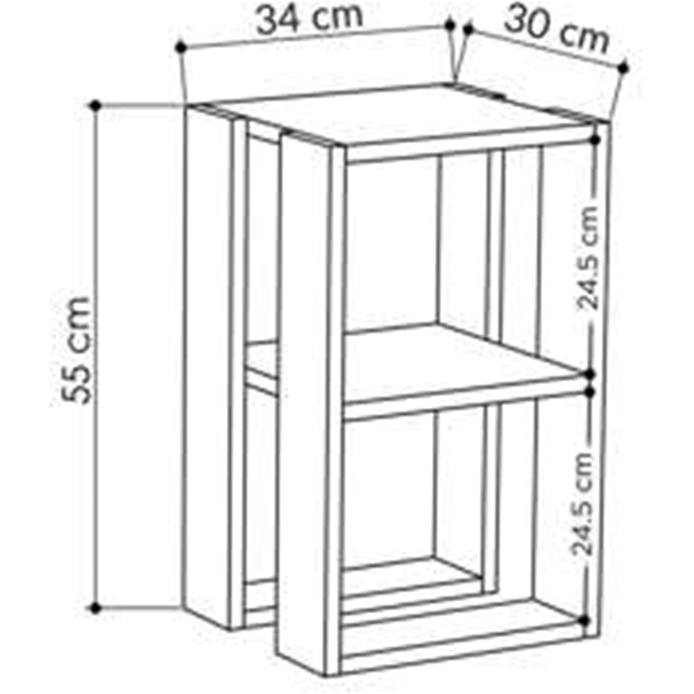 Decortie Lonie Black Bute Bedside Table Image 7