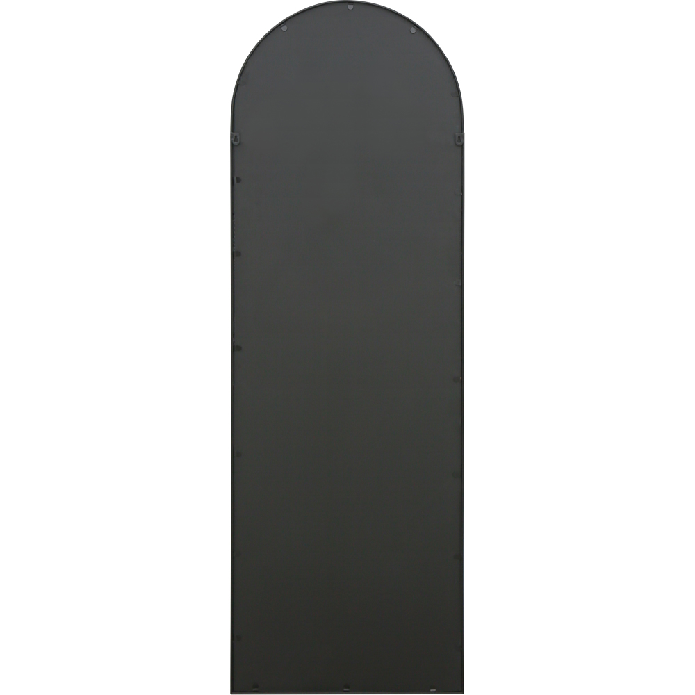 Charles Bentley Bern Black Arch Window Outdoor Wall Mirror 165 x 55cm Image 3