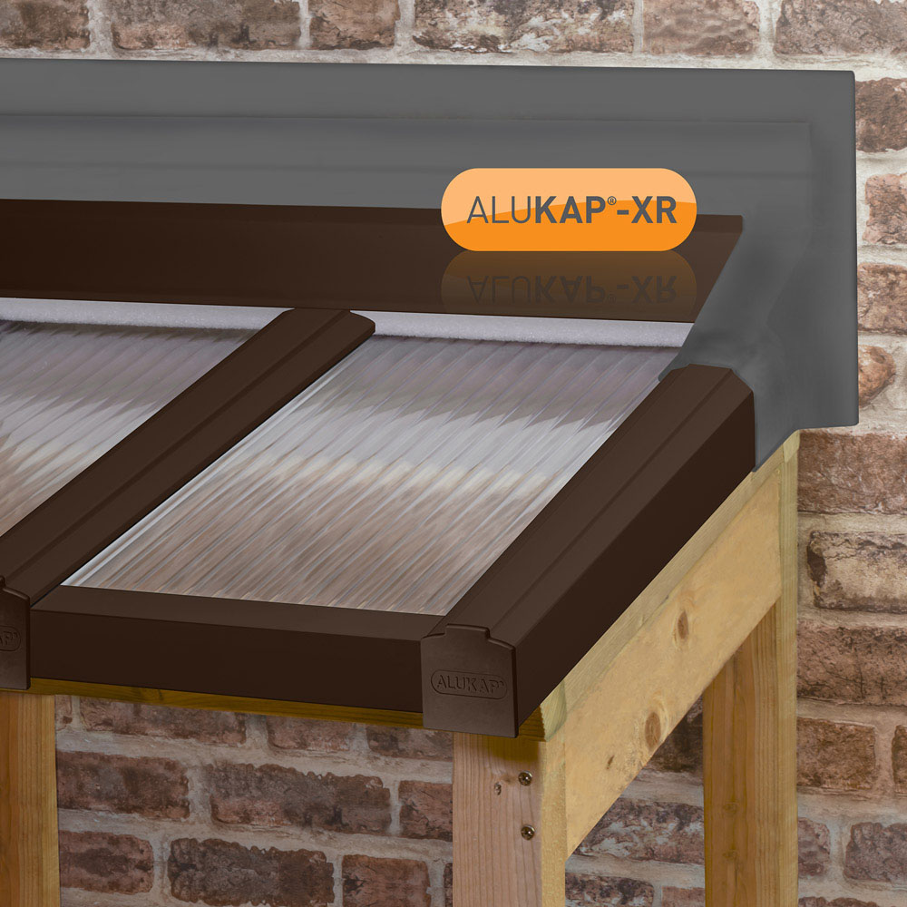 Alukap-XR Brown Top Wall Flashing 2.0m Image 2