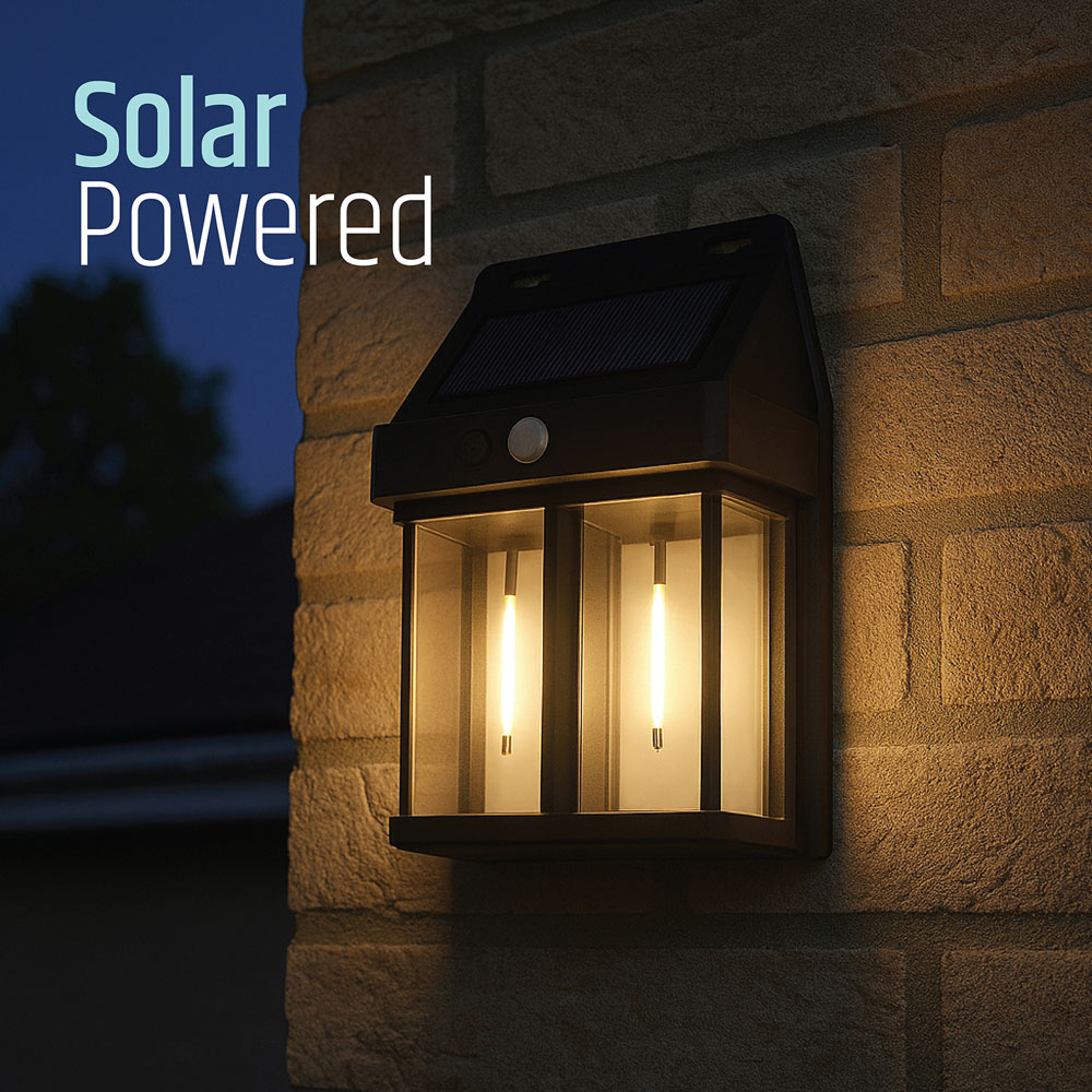 Gardenkraft Solar Sensor Garden Wall Light Image 4