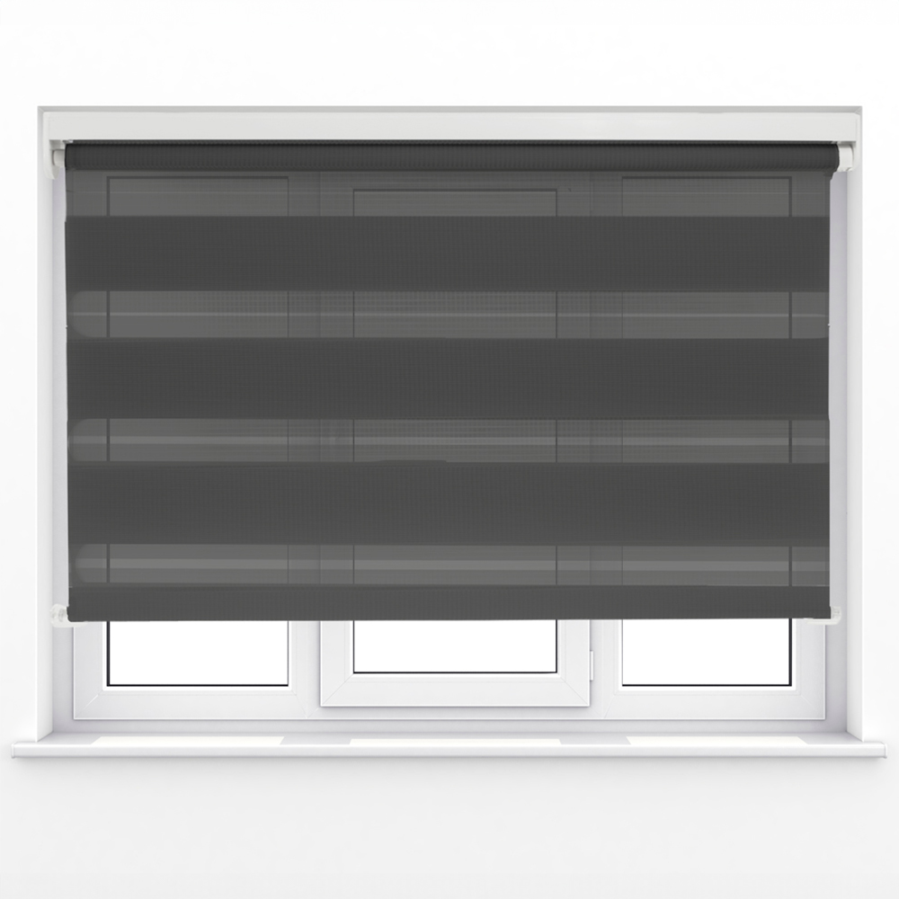 Caecus Day Night Roller Blind Black 140cm Image 1