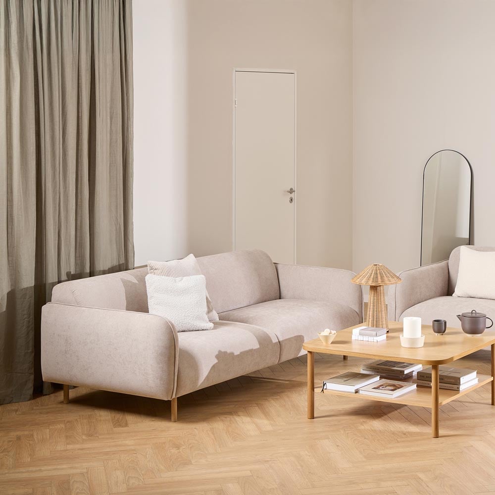 Florence Westham 2 Seater Fay Beige Fabric Sofa Image 9