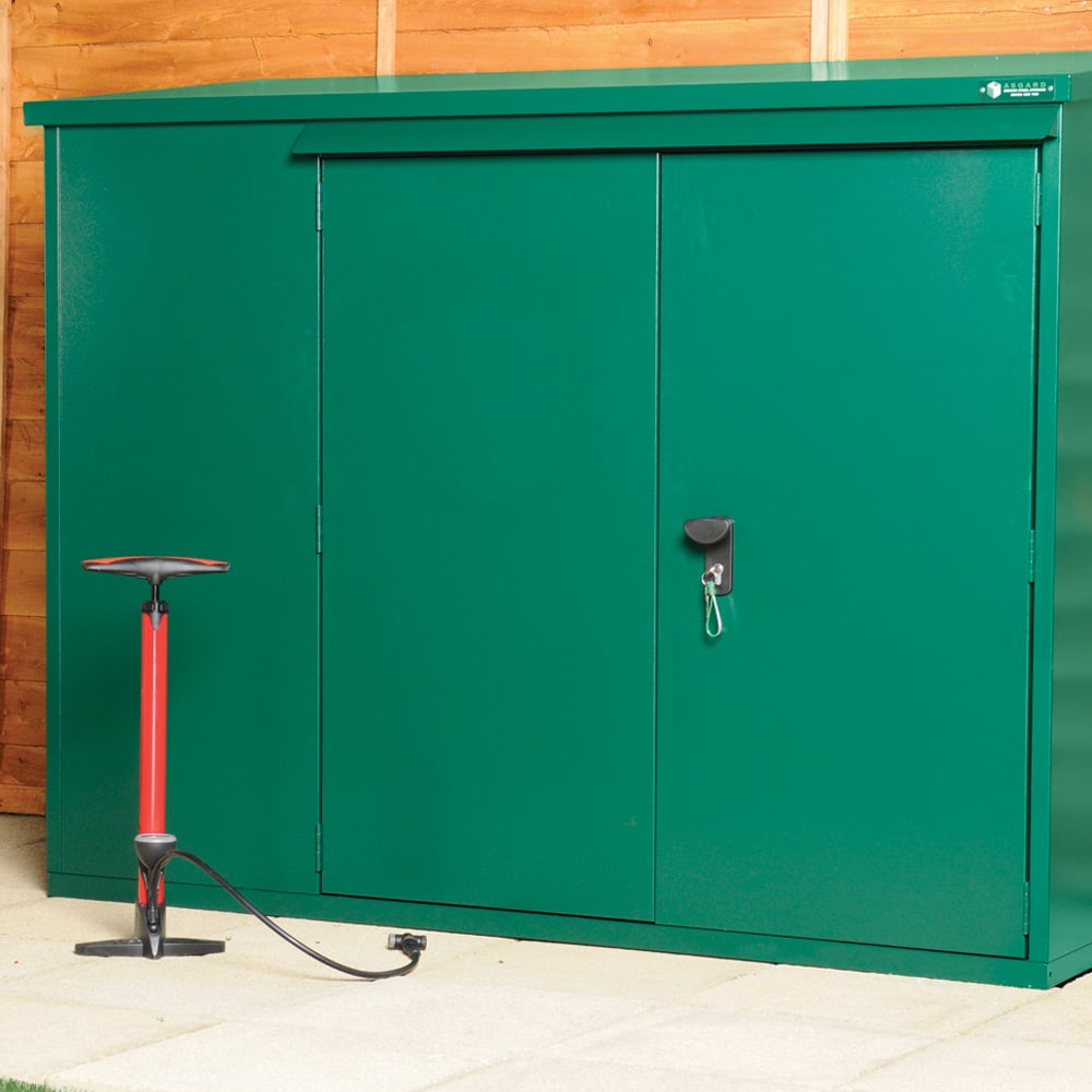 Asgard Addition 6 x 3ft Double Door Grey Caravan Storage Shed Image 8