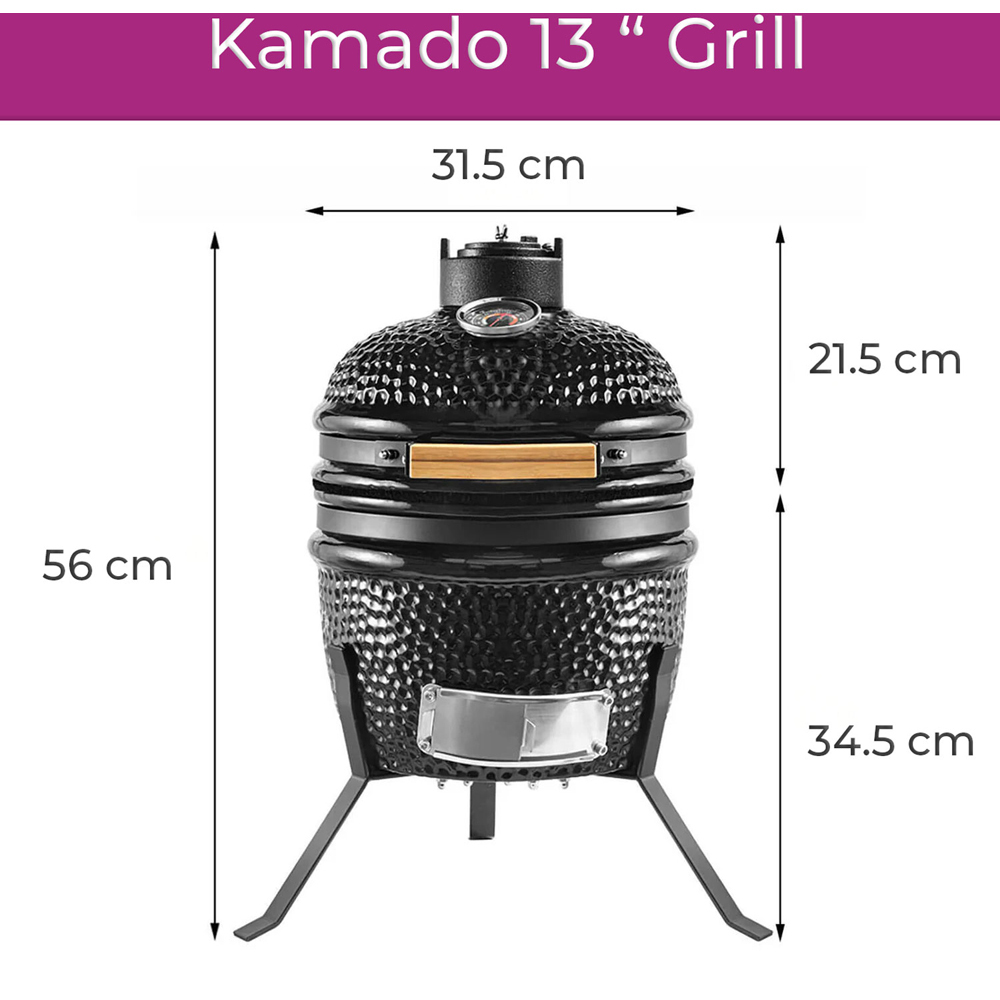 Neo Kamado Ceramic Mini BBQ Grill Image 8