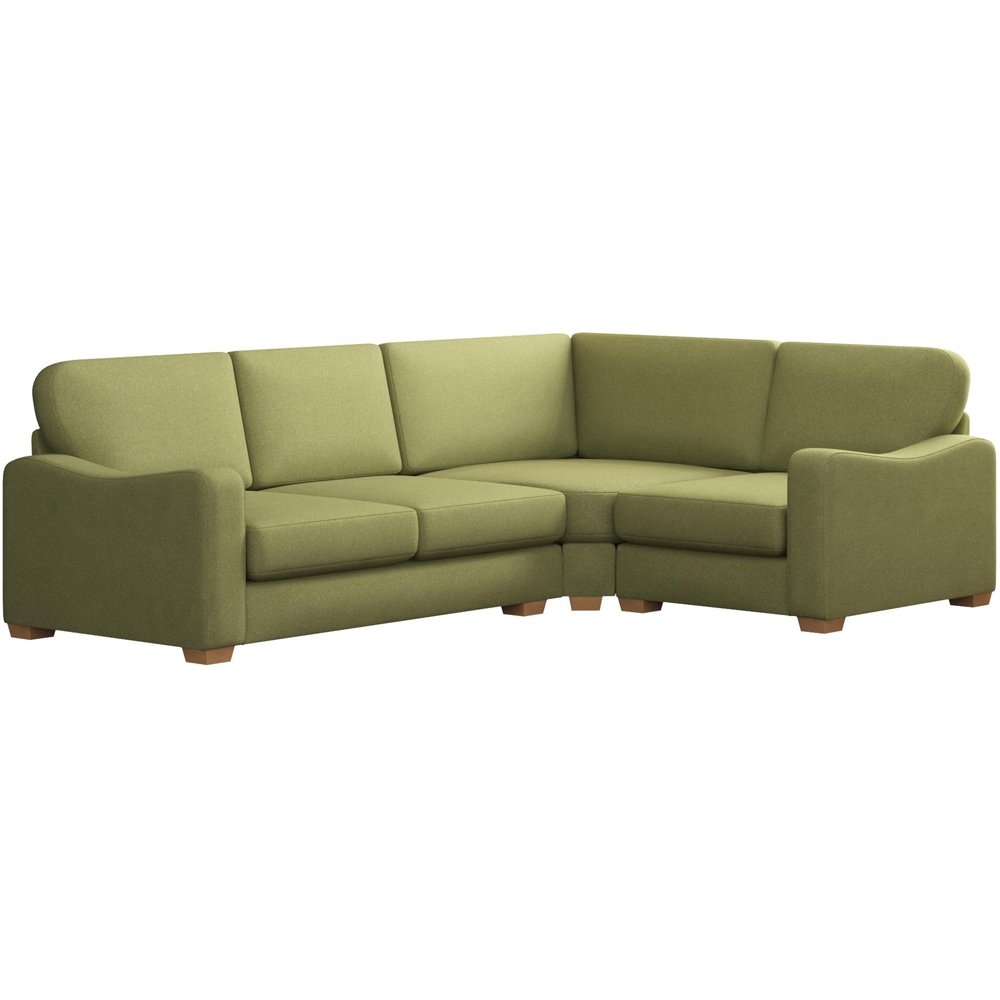 Theadford 3 Seater Venice Olive Fixed Back Right Hand Corner Sofa Image 2