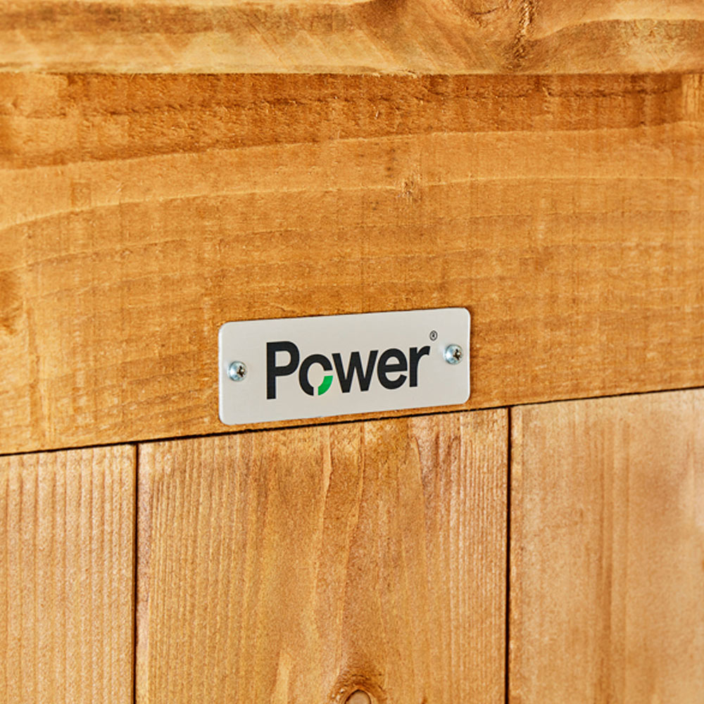 Power Sheds 16 x 6ft Overlap Apex Wooden Shed with Window Image 3