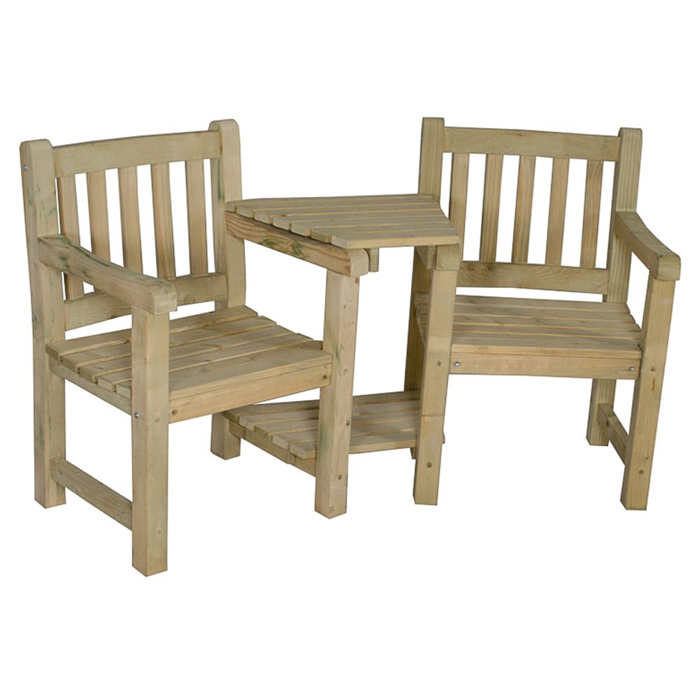 Forest Garden Harvington 2 Seater Love Companion Seat Image 2