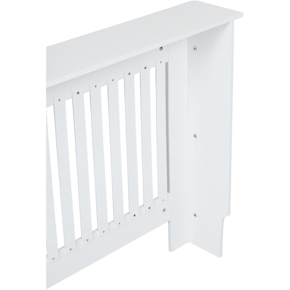 Living and Home White Slatted Radiator Cover 152 x 83cm Image 5